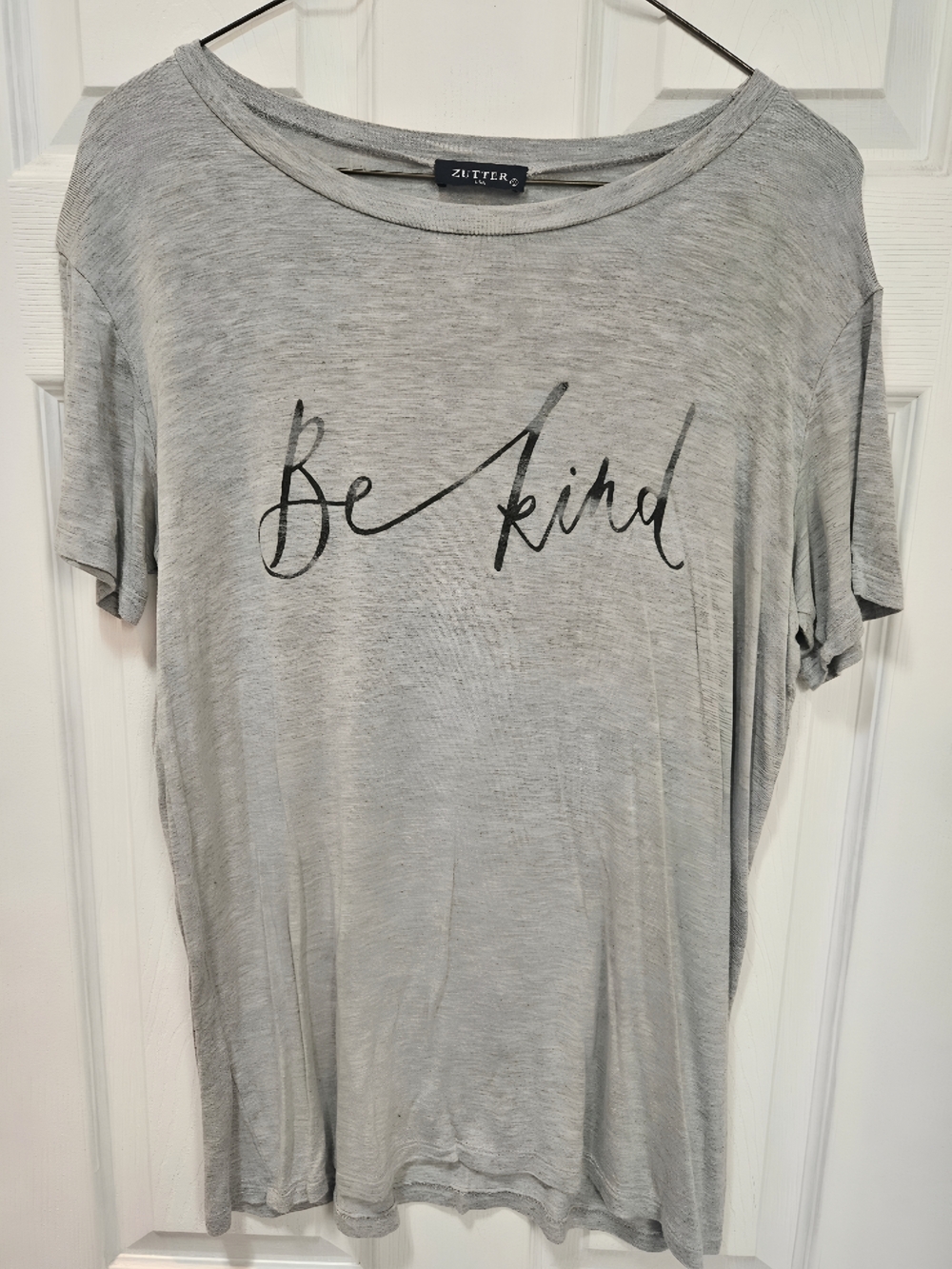 'Be Kind' Light Gray Short-Sleeve Tee